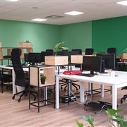 sede operativa Juicy, postazioni di lavoro