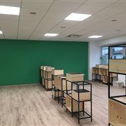 Juicy, allestimento postazioni ufficio